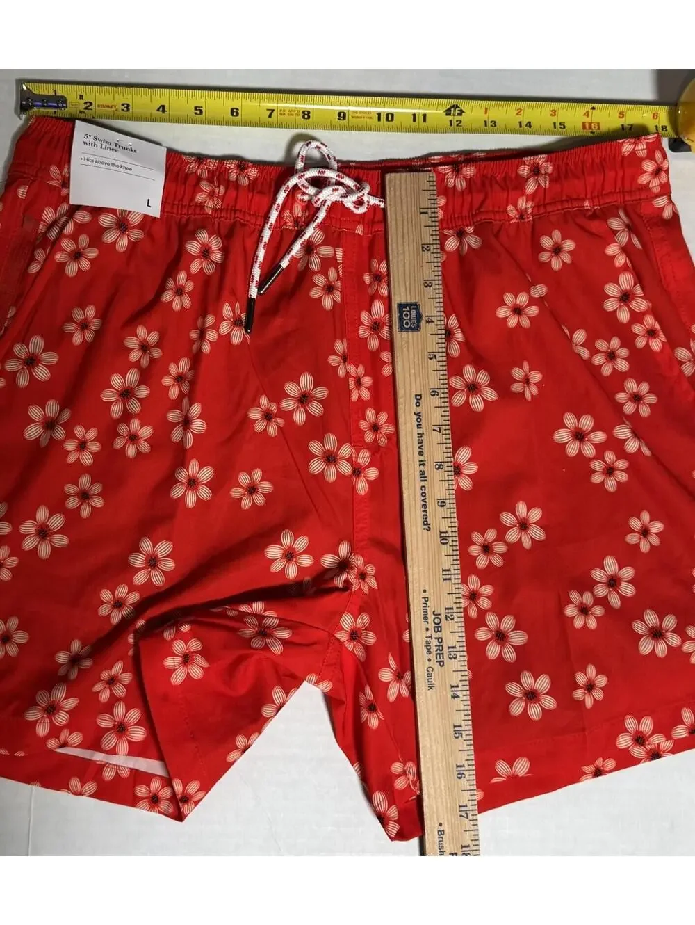 Goodfellow Red Floral Print 5